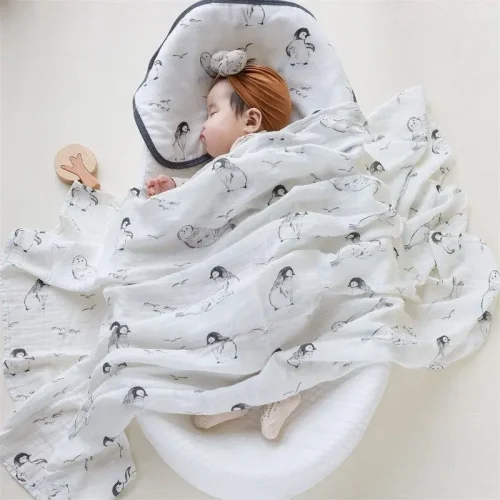 Customize muslin infant receiving blanket Gauze blanket factory Cotton muslin baby blanket manufacture in China clothingfactoryx.com18