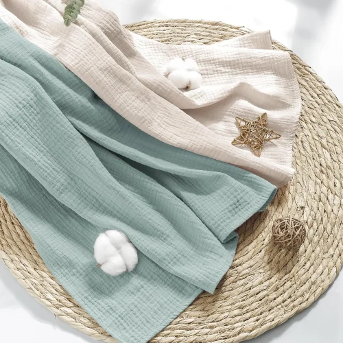 Customize muslin infant receiving blanket Gauze blanket factory Cotton muslin baby blanket manufacture in China clothingfactoryx.com3